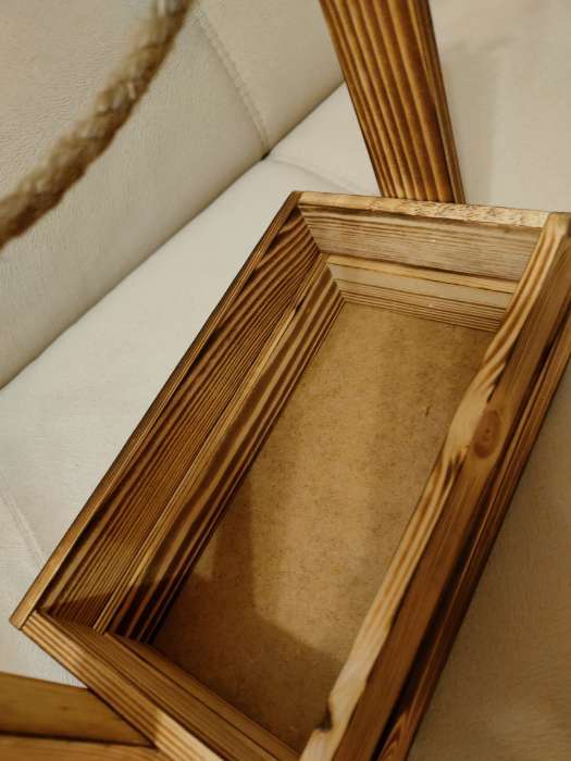 Фотография покупателя товара Кашпо деревянное 28×15×30 см "Аром", ручка канат, палисандр - Фото 23