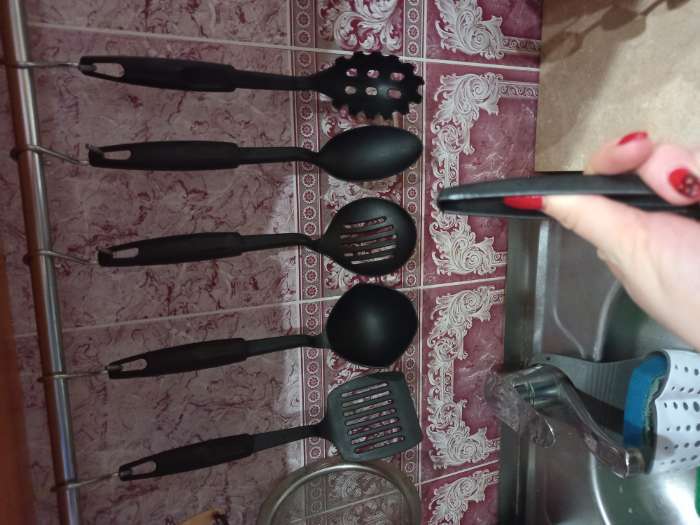 Фотография покупателя товара УЦЕНКА Набор кухонных принадлежностей Доляна «Альфа», 6 предметов