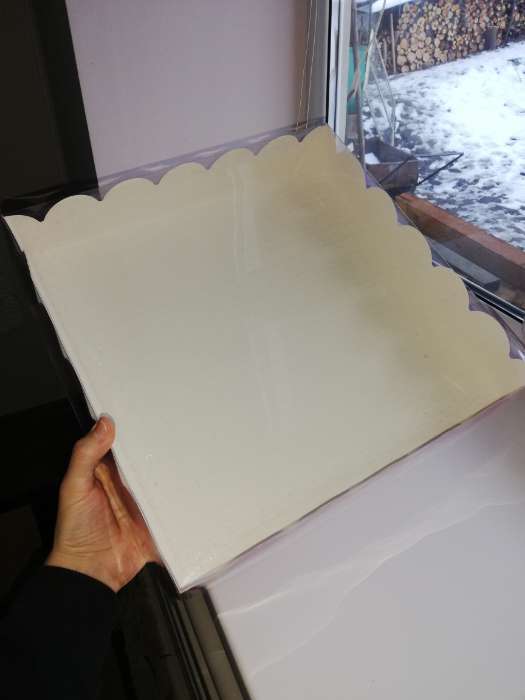 Фотография покупателя товара Коробочка для печенья с PVC крышкой, сиреневая, 35 х 35 х 6 см - Фото 8