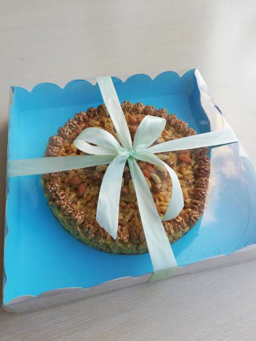 Фотография покупателя товара Коробочка для печенья с PVC крышкой, сиреневая, 35 х 35 х 6 см - Фото 9