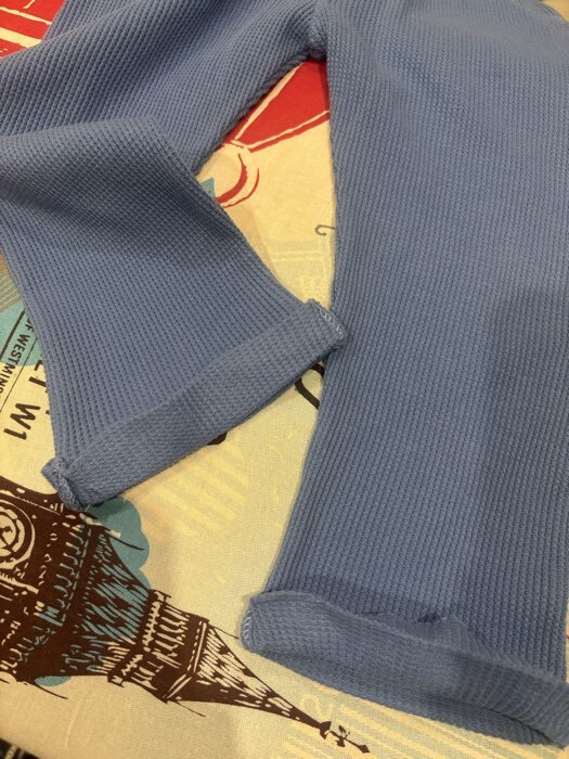 Фотография покупателя товара Костюм детский (футболка, брюки) «Крошка Я» BASIC LINE, рост 92-98 см, синий - Фото 3