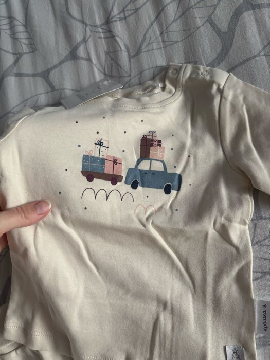 Фотография покупателя товара Костюм детский (кофточка, штанишки) «Крошка Я. Зимние друзья», рост 86-92 см - Фото 2