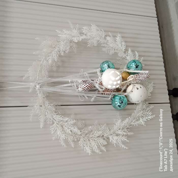 Фотография покупателя товара Лента бархатная, с серебряным люрексом, 20 мм, 18±1 м, белая №01 - Фото 1