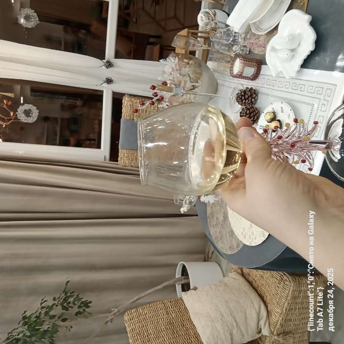 Фотография покупателя товара Бокал для вина SL-Home «Ёлочный», 370 мл, 8.5×20.8 см, стекло, прозрачный, розовый - Фото 1