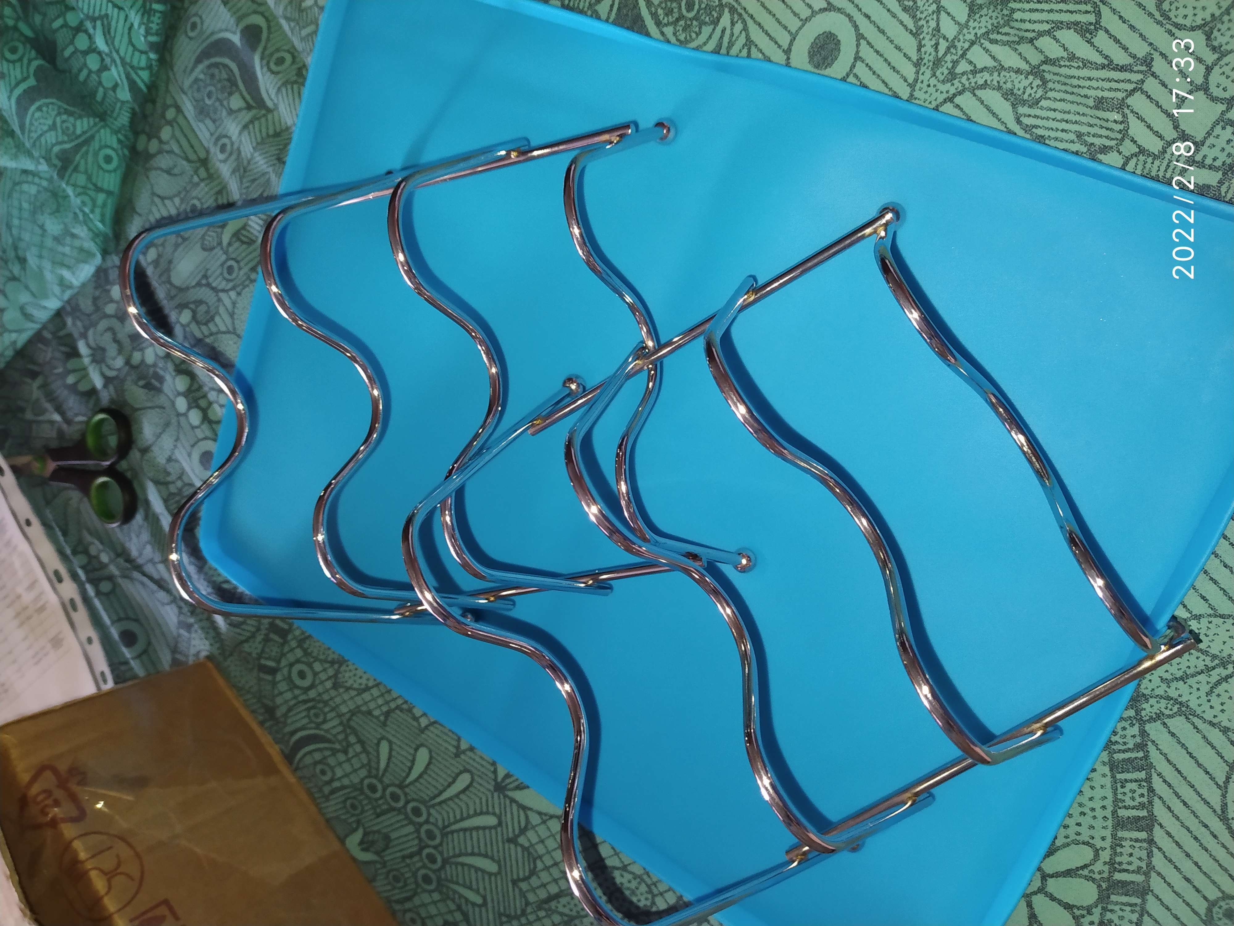 Фотография покупателя товара УЦЕНКА Подставка для крышек на 3 предмета Доляна, 20×13×15 см, цвет хром - Фото 9