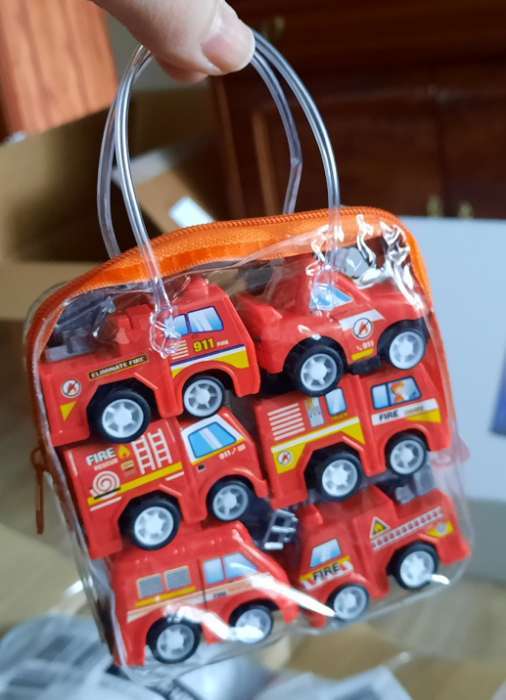 Фотография покупателя товара Набор инерционных машин «Пожарные» в сумке, 6 штук - Фото 1