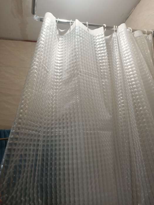 Фотография покупателя товара Штора для ванны Доляна «Классика», 3D, 180×180 см, EVA