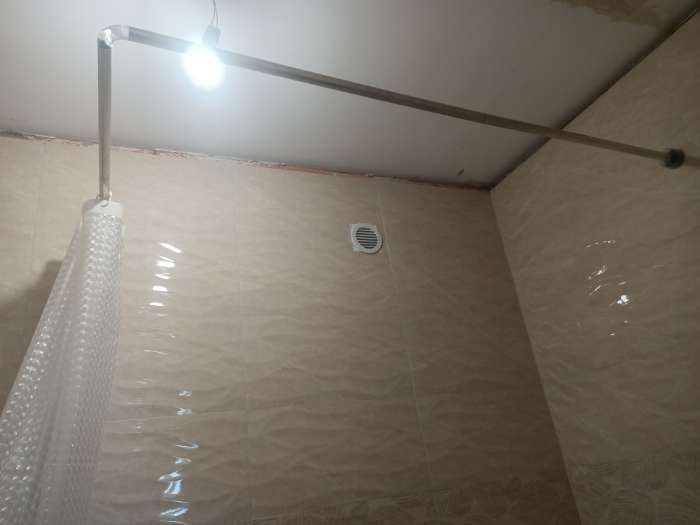 Фотография покупателя товара Штанга угловая для шторы в ванную Bacchetta , 80 х 170, хром - Фото 5