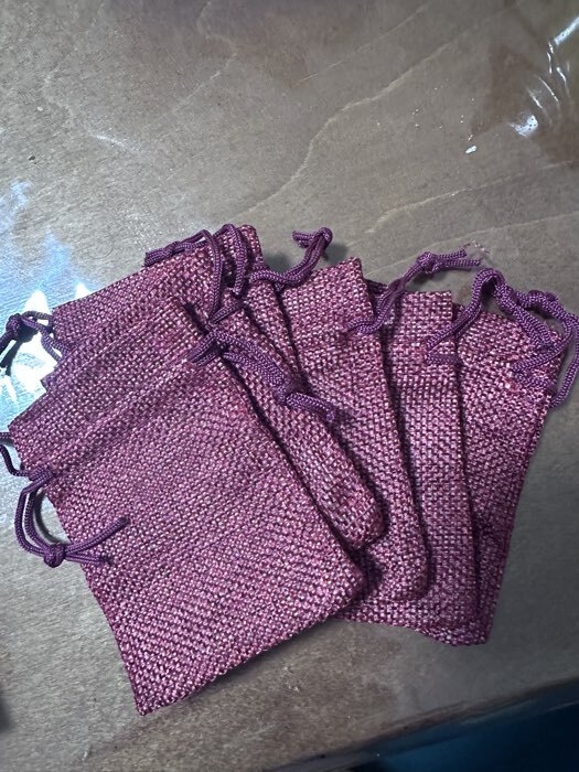 Фотография покупателя товара Холщовый мешочек для украшений, подарков и трав, текстиль «Эко» красный, 7×9 см - Фото 17