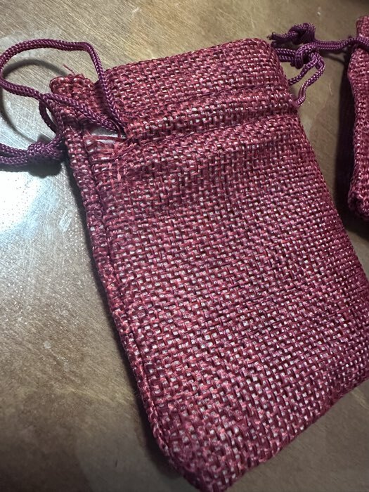 Фотография покупателя товара Холщовый мешочек для украшений, подарков и трав, текстиль «Эко» красный, 7×9 см - Фото 18