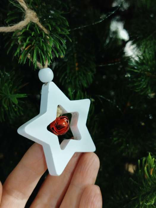 Фотография покупателя товара Елочная игрушка «Фигурки», с бубенчиком, МИКС - Фото 3