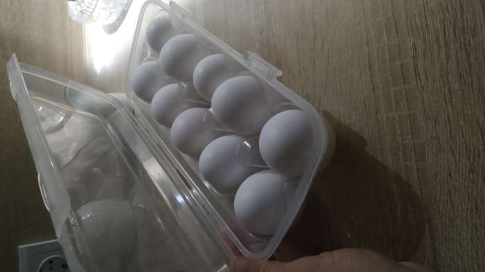 Фотография покупателя товара Контейнер для хранения яиц, 10 ячеек, 26,5×12,5×7 см - Фото 2
