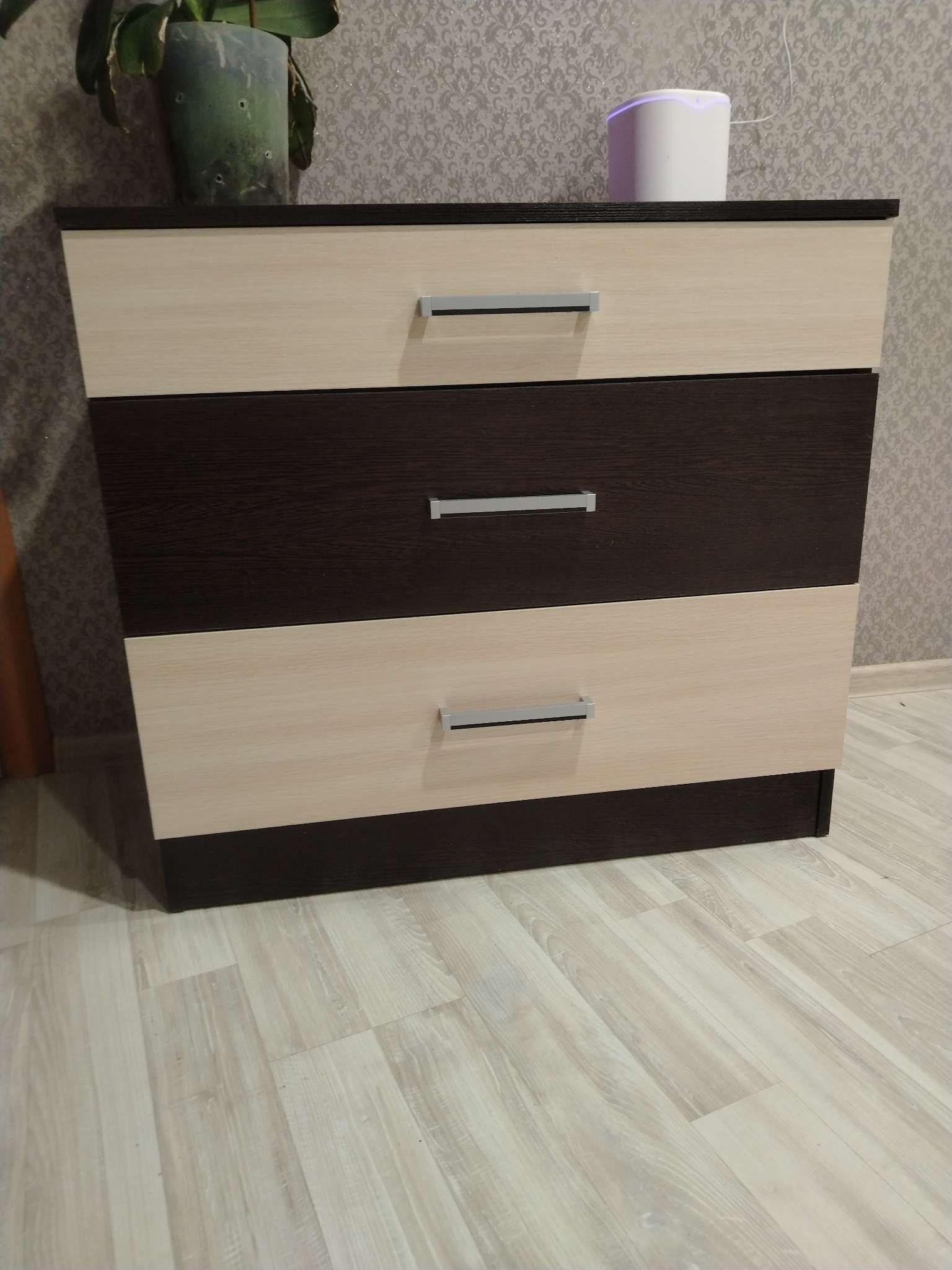 Фотография покупателя товара Спальный гарнитур «Леси», комплект 4 предметов, цвет венге/дуб молочный - Фото 1