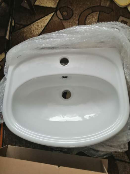Фотография покупателя товара Раковина Santek «Анимо-50» c отверстием под смеситель, без пьедестала - Фото 1