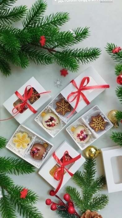 Фотография покупателя товара Коробка для конфет 6 штук, 8.7×5.8×2.5 см, Тонкие разделители, белый - Фото 43