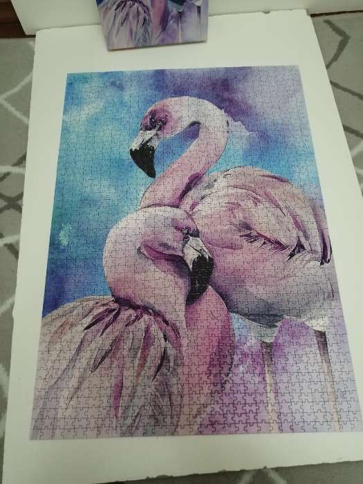 Фотография покупателя товара Пазл «Фламинго», 1500 элементов - Фото 3