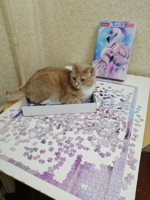 Фотография покупателя товара Пазл «Фламинго», 1500 элементов - Фото 2