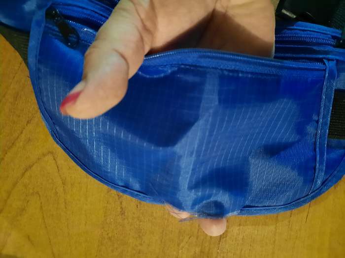 Фотография покупателя товара Сумка спортивная на пояс ONLITOP, 25х13 см, цвет синий