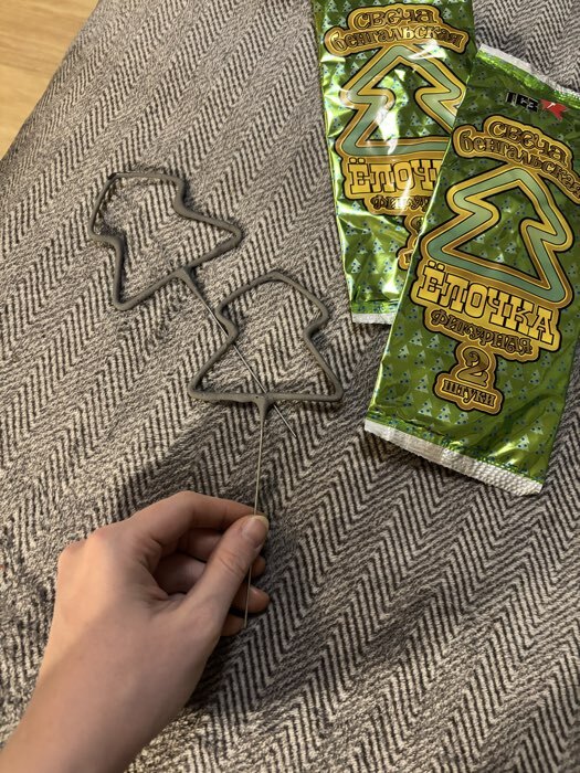 Фотография покупателя товара Бенгальские огни золотые «Звёздочка», 2 шт., 17 см, горение 30 сек. - Фото 2