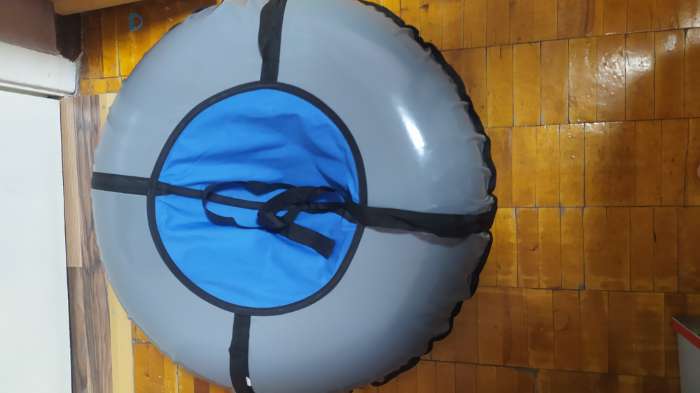 Фотография покупателя товара Тюбинг-ватрушка ONLITOP, диаметр чехла 85 см, цвета МИКС - Фото 3