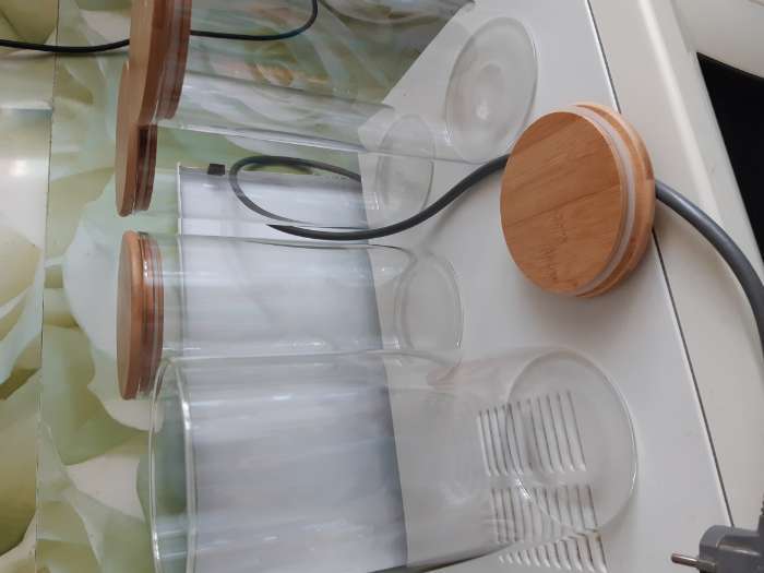 Фотография покупателя товара Баночка стеклянная для специй с бамбуковой крышкой «Эко», 70 мл, 5×6 см - Фото 6
