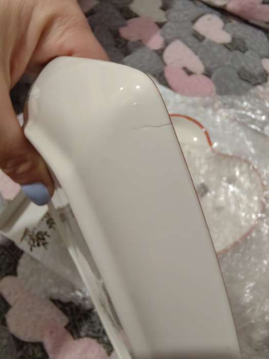 Фотография покупателя товара Тарелки сервировочные новогодние Доляна «Сказочный бал.Щелкунчик», набор 2 шт., 22.5×2.6 см, 16.5×2 см, доломит, белые - Фото 2