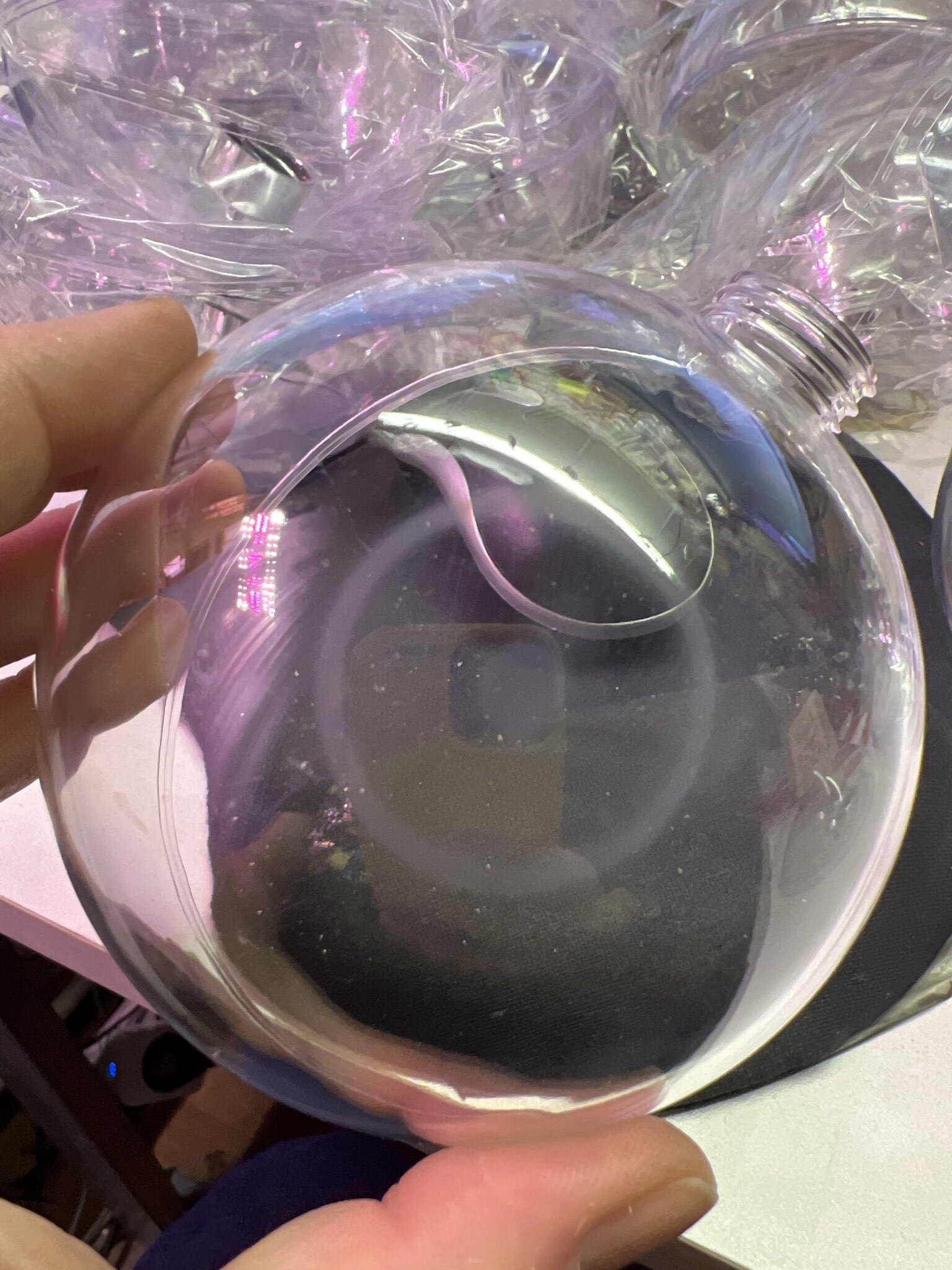 Фотография покупателя товара Ёлочный шар заготовка, раздельные части «Шар с съемной пуцкой», диаметр собранного 10 см - Фото 23