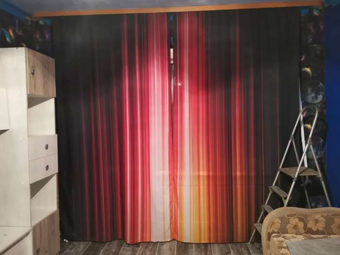 Фотография покупателя товара Фотошторы «Цветная абстракция 4», размер 145 х 260 см, габардин