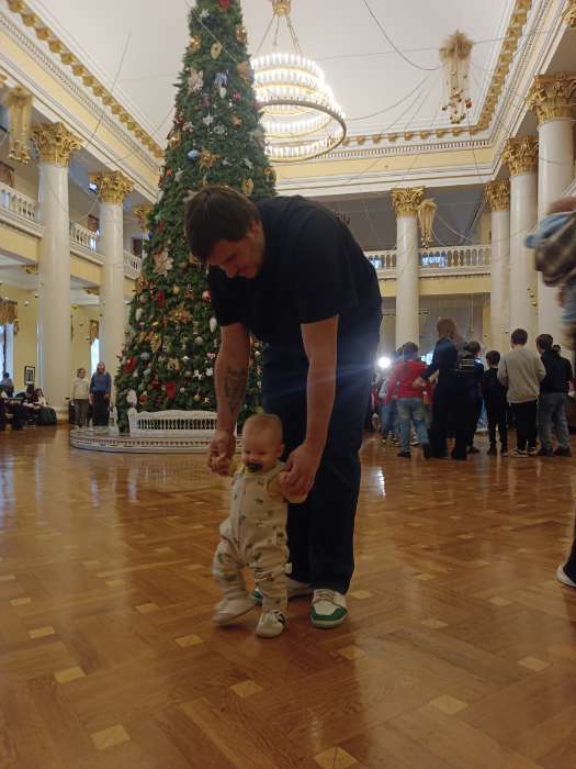 Фотография покупателя товара Костюм детский (боди, комбинезон) «Крошка Я. Еловые веточки», рост 68-74 см - Фото 1