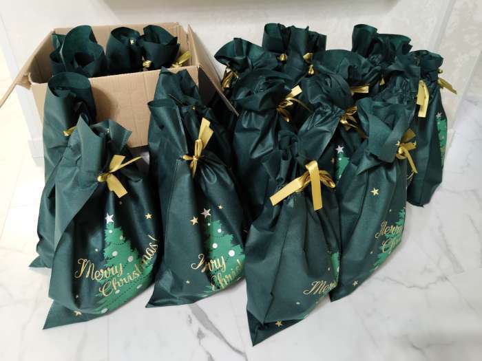 Фотография покупателя товара Мешок подарочный новогодний «Новогоднее чудо», 30×45 см - Фото 1