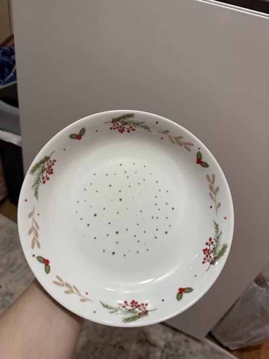 Фотография покупателя товара Тарелка новогодняя суповая «Новогодние истории», d=20 см - Фото 1