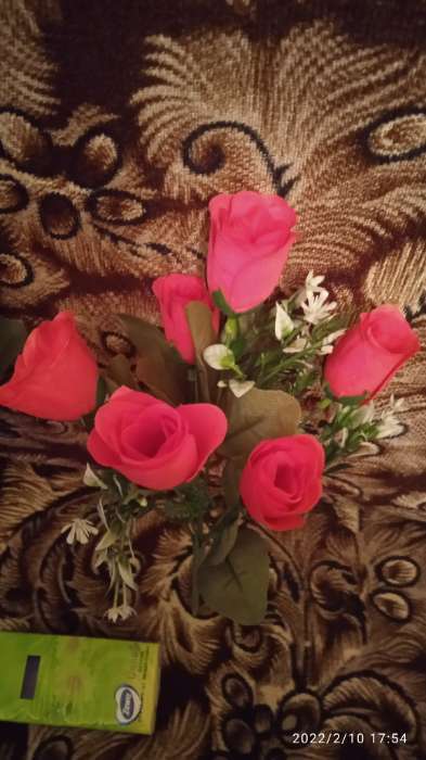 Фотография покупателя товара Букет "Розы очарованье" 28 см, микс - Фото 1