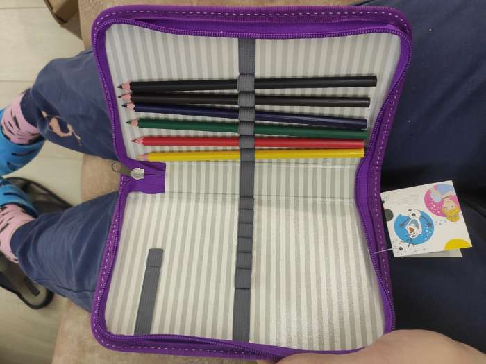 Фотография покупателя товара Пенал каркасный, 1 секция, 11.5×20.5×3 см, «Холодное сердце» - Фото 3