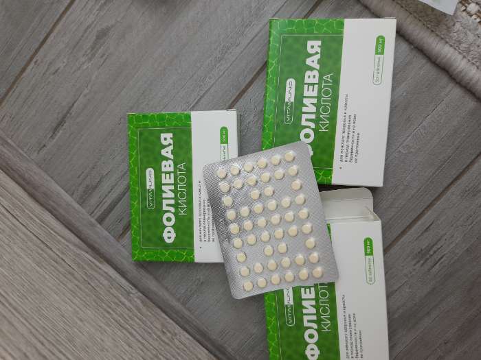 Фотография покупателя товара Фолиевая кислота для женщин, витамины B6 и B12, 50 таблеток по 100 мг - Фото 12