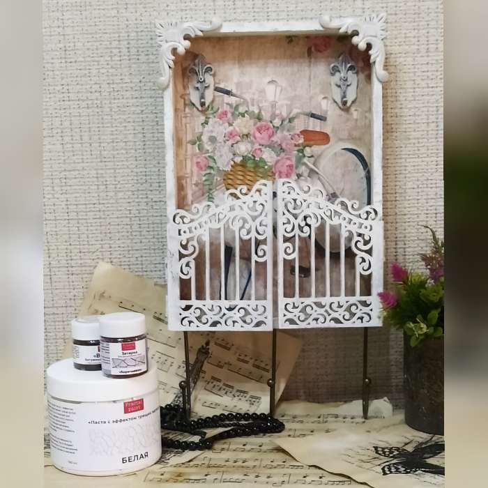 Фотография покупателя товара Заготовка дерево под роспись для ключницы "Калитка с узорами" 26,5х19х4 см - Фото 1