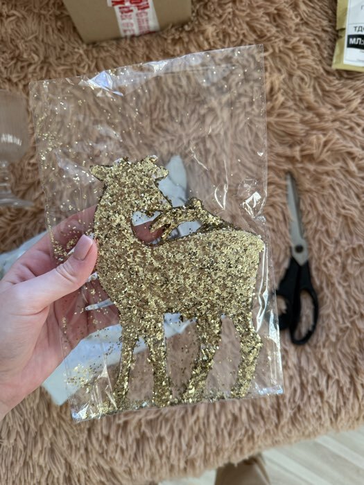 Фотография покупателя товара Декор новогодний «Яркий олень» золотой, 6×14×24 см - Фото 18