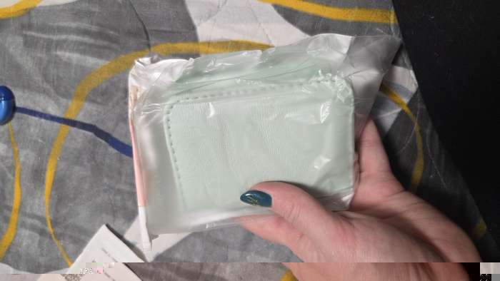 Фотография покупателя товара Набор маникюрный, 10 предметов, в футляре, бирюзовый - Фото 2