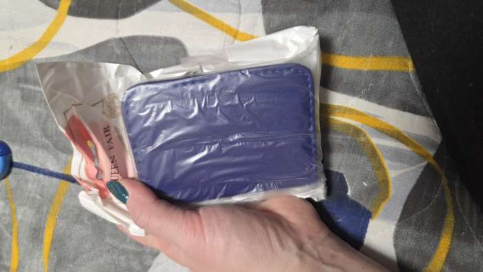 Фотография покупателя товара Набор маникюрный, 9 предметов, в футляре, синий - Фото 1