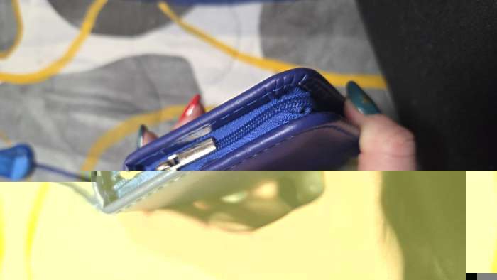 Фотография покупателя товара Набор маникюрный, 9 предметов, в футляре, синий - Фото 2