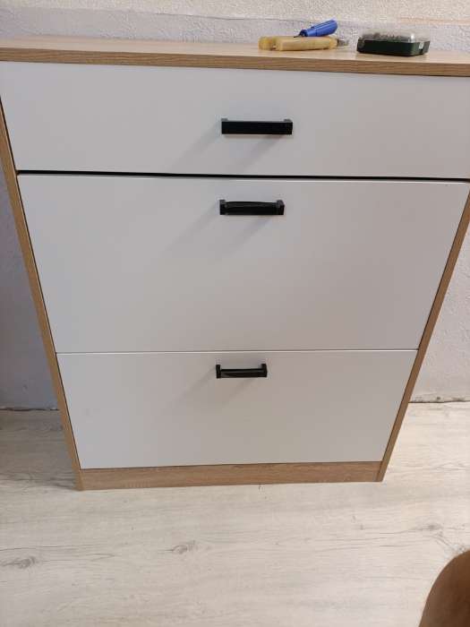 Фотография покупателя товара Обувница в прихожую «Клик Мебель», с дверью, 1060×280×960 мм, цвет дуб сонома/белый - Фото 19