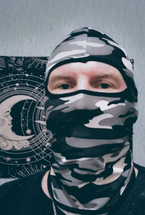 Фотография покупателя товара Балаклава кулирная гладь, чёрная - Фото 1