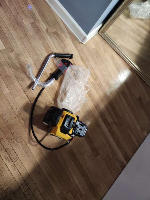 Фотография покупателя товара Триммер бензиновый ТУНДРА, Easy-start, леска/нож, 43 см3, 2 л.с., в двух коробках - Фото 3