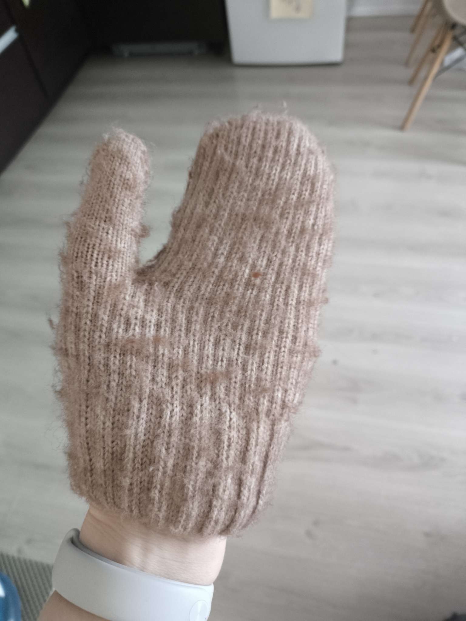 Фотография покупателя товара Варежки детские MINAKU, коричневые, 19 см - Фото 3