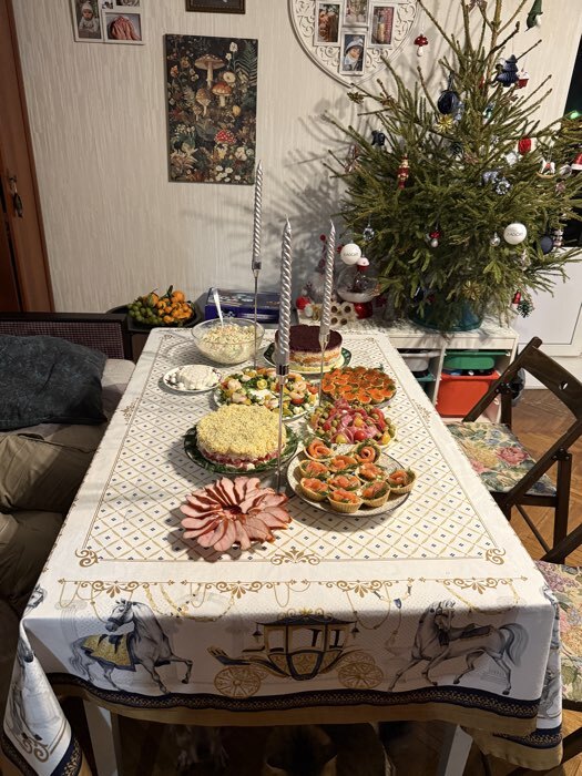 Фотография покупателя товара Скатерть «Этель» Classic, 150×110 см ±3 см с ВГМО, 100% хлопок, саржа 190 г/м² - Фото 1