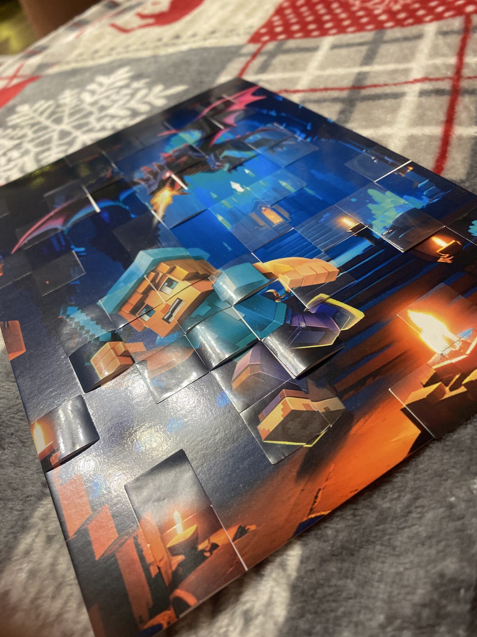 Фотография покупателя товара Аппликация наклейками «Пиксельный мир» - Фото 3