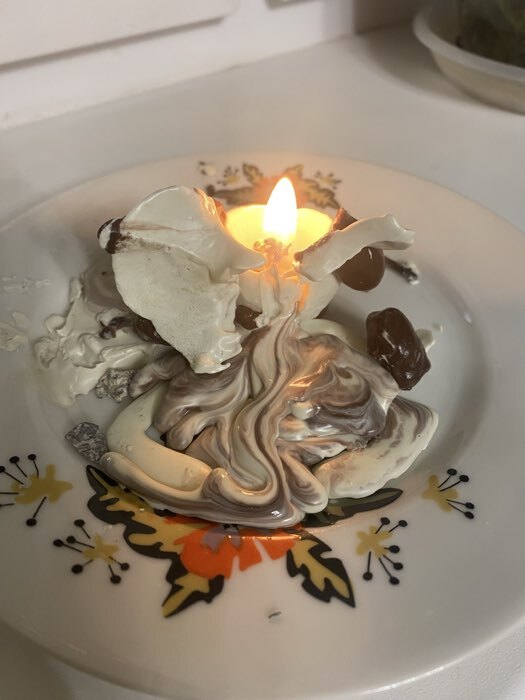 Фотография покупателя товара Свеча своими руками. Слепи свечу «Пандочка», набор для творчества - Фото 1