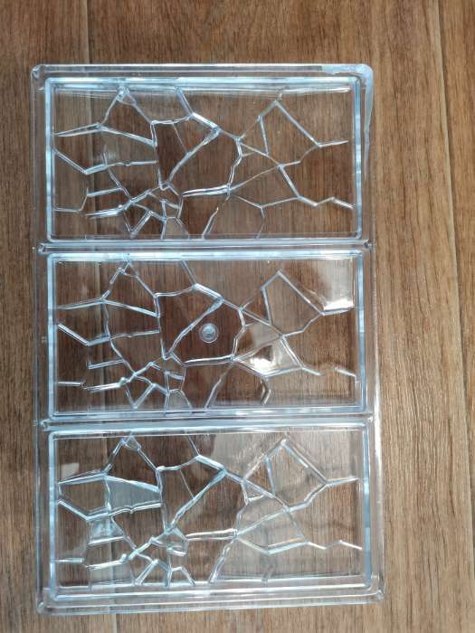 Фотография покупателя товара Форма для шоколада KONFINETTA «Сплит», 27,5×17,5×2,5 см, 3 ячейки (15,3×7,5×0,8 см)