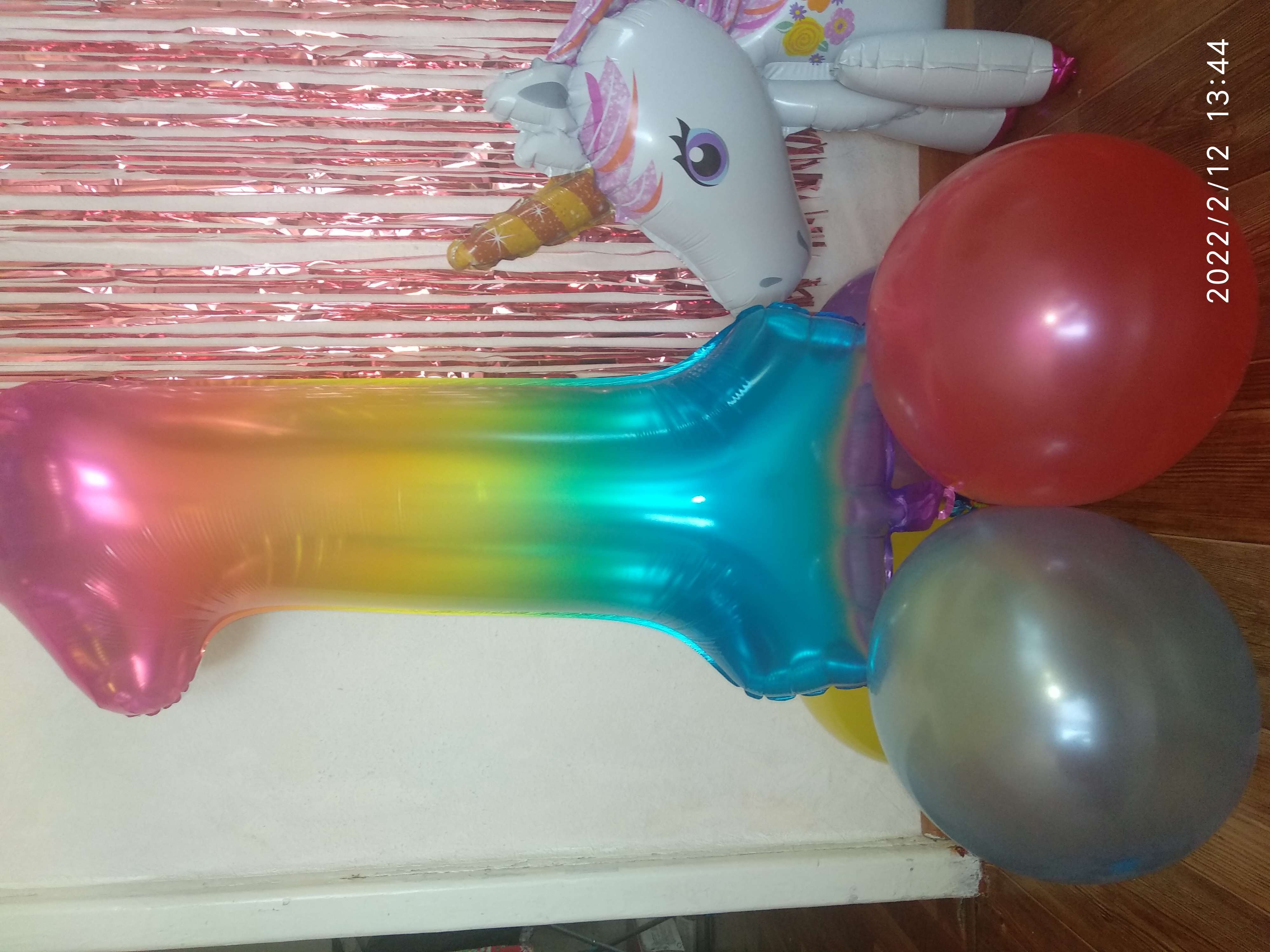 Фотография покупателя товара Букет из шаров «День рождения – облако. 5 лет», фольга, латекс, набор 7 шт. - Фото 2