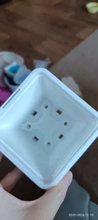 Фотография покупателя товара Горшок для рассады, 500 мл, 9×9×10 см, пластиковый, белый - Фото 19