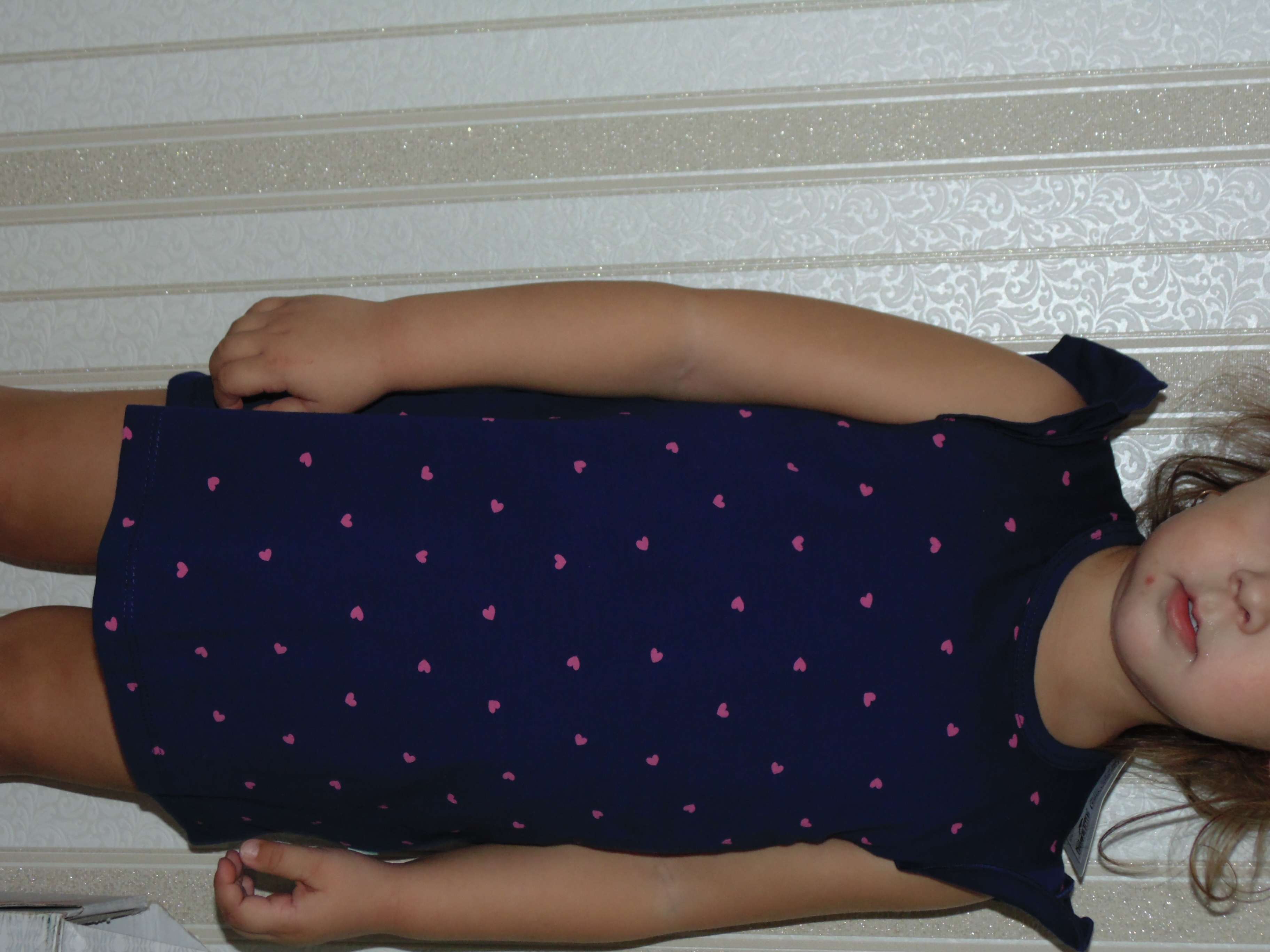 Фотография покупателя товара Платье для девочки, синее, р.30 (98-104 см) - Фото 4